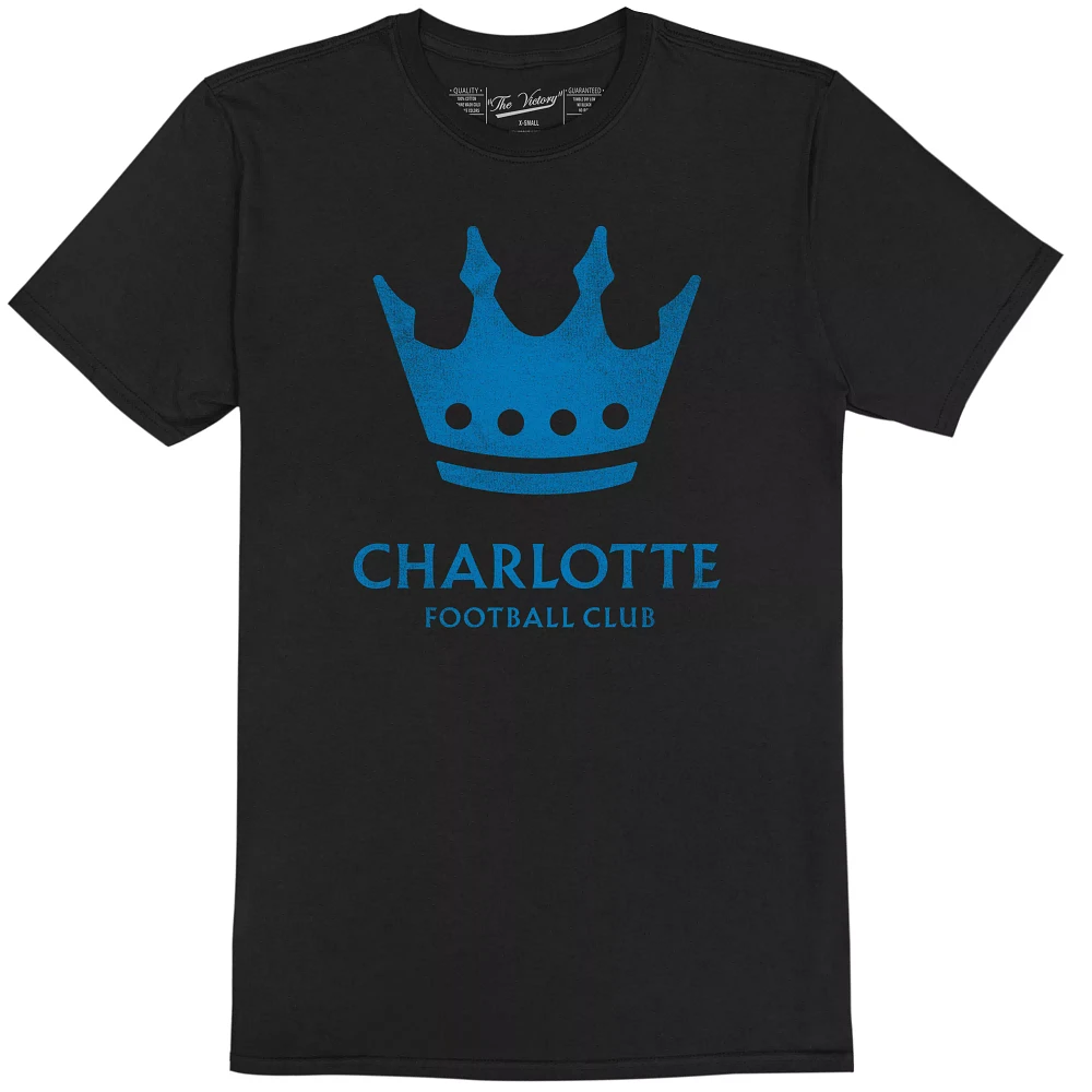 Retro Brand Youth Charlotte FC Logo Black T-Shirt