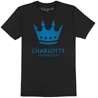 Retro Brand Youth Charlotte FC Logo Black T-Shirt