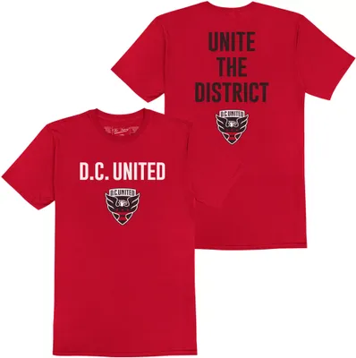 Retro Brand Youth D.C. United Vintage Wordmark Red T-Shirt