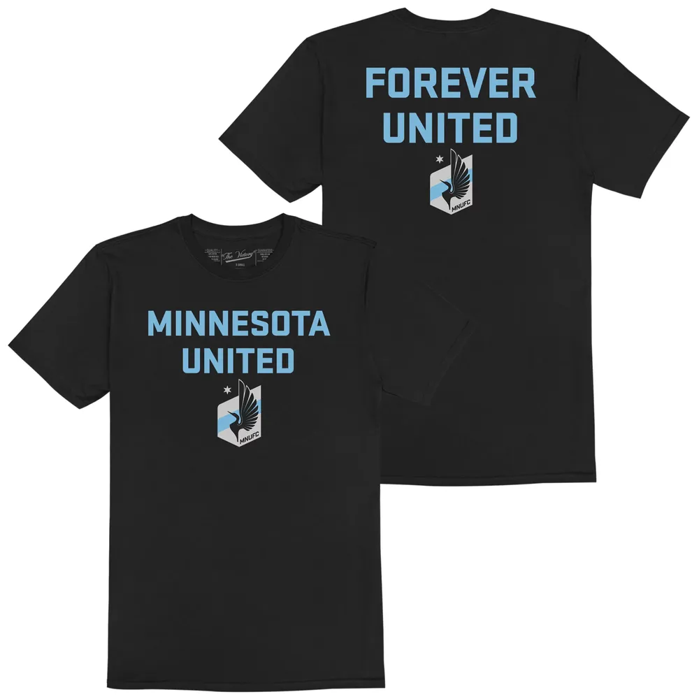 Retro Brand Youth Minnesota United FC Wordmark Black T-Shirt