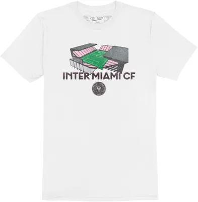 Retro Brand Youth Inter Miami CF Vintage Stadium White T-Shirt