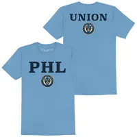 Retro Brand Youth Philadelphia Union Wordmark Light Blue T-Shirt