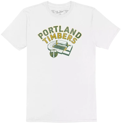 Retro Brand Youth Portland Timbers Vintage Stadium White T-Shirt
