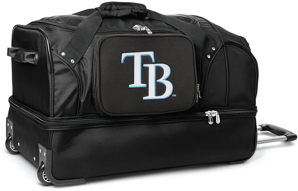 Mojo Tampa Bay Rays Drop Bottom Wheeled Duffle