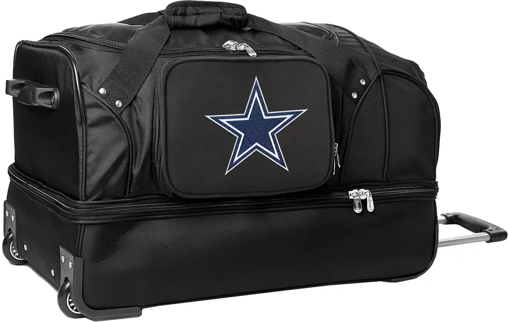 Mojo Dallas Cowboys Drop Bottom Wheeled Duffle