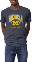 League-Legacy Adult 2023 College Football National Champions Michigan Wolverines Victory T-Shirt