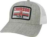 League-Legacy Adult Alabama Crimson Tide Grey Mid-Pro Trucker Hat