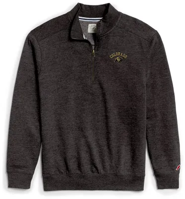 League-Legacy Men's Colorado Buffaloes Black Heritage Long-Sleeve Quarter Zip