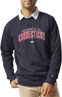 League-Legacy Men's UConn Huskies Blue Heritage Crew Sweatshirt