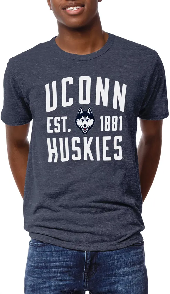 League-Legacy Men's UConn Huskies Blue Tri-Blend Victory T-Shirt