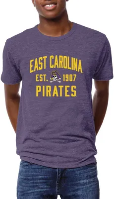 League-Legacy Men's East Carolina Pirates Purple Tri-Blend Victory T-Shirt