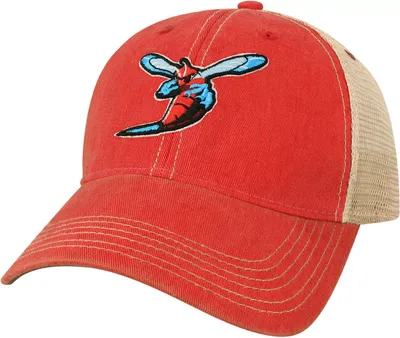 League-Legacy Adult Delaware State Hornets Scarlet Old Favorite Adjustable Hat