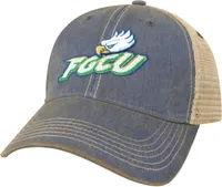 League-Legacy Adult Florida Gulf Coast Eagles Cobalt Blue Old Favorite Adjustable Trucker Hat