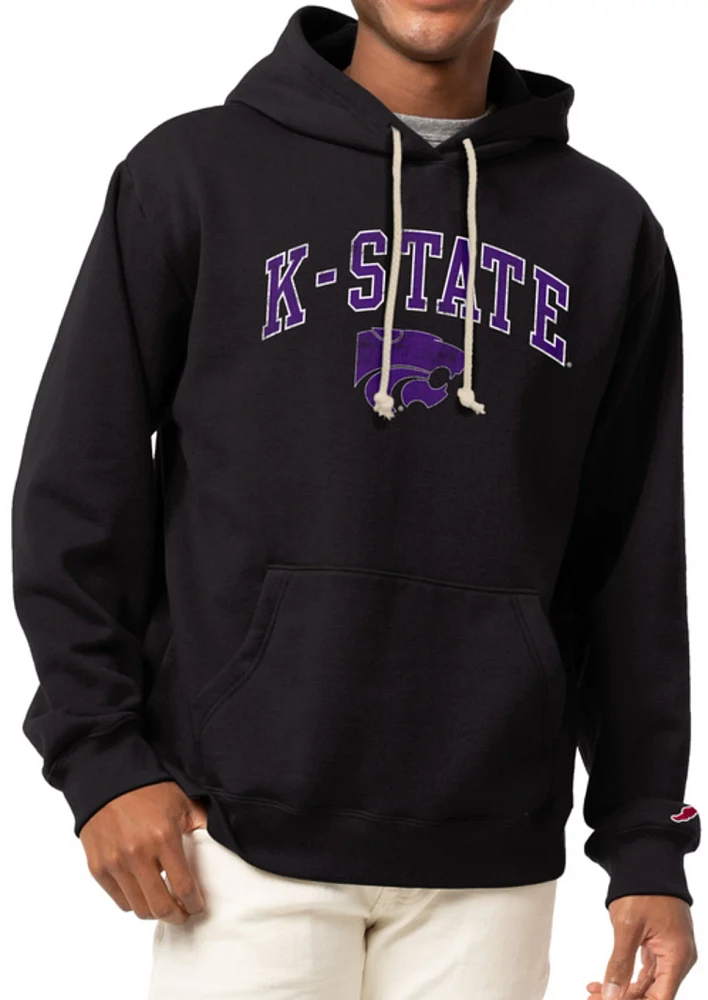 League-Legacy Men's Kansas State Wildcats Black Essential Fleece Hoodie