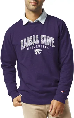 League-Legacy Men's Kansas State Wildcats Purple Heritage Crew Sweatshirt