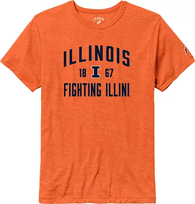 League-Legacy Men's Illinois Fighting Illini Orange Tri-Blend Victory T-Shirt