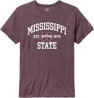 League-Legacy Men's Mississippi State Bulldogs Maroon Tri-Blend Victory T-Shirt