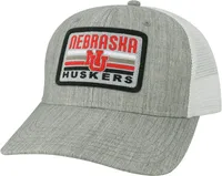 League-Legacy Adult Nebraska Cornhuskers Grey Mid-Pro Trucker Hat