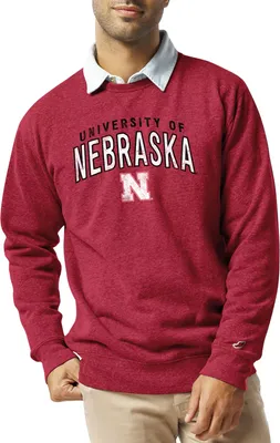 League-Legacy Men's Nebraska Cornhuskers Scarlet Heritage Crew Sweatshirt