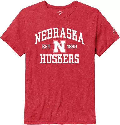 League-Legacy Men's Nebraska Cornhuskers Scarlet Tri-Blend Victory T-Shirt