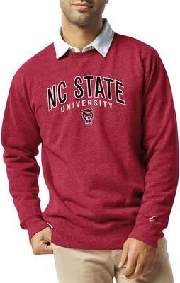 League-Legacy Men's NC State Wolfpack Red Heritage Crew Sweatshirt