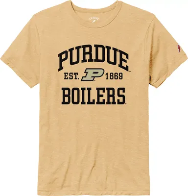 League-Legacy Men's Purdue Boilermakers Old Gold Tri-Blend Victory T-Shirt