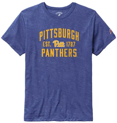 League-Legacy Men's Pitt Panthers Blue Tri-Blend Victory T-Shirt