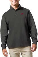 League-Legacy Men's Arkansas Razorbacks Grey Snap Up Quilted Jacket