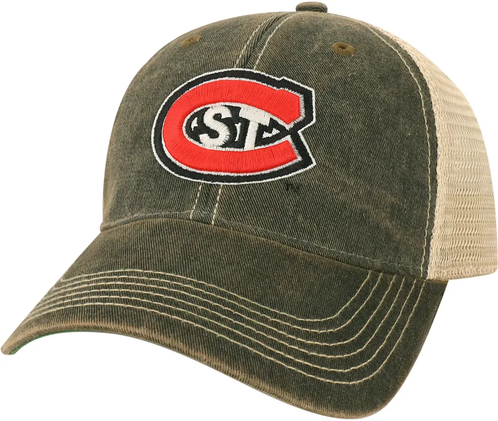 League-Legacy Adult St. Cloud State Huskies Black Old Favorite Adjustable Trucker Hat