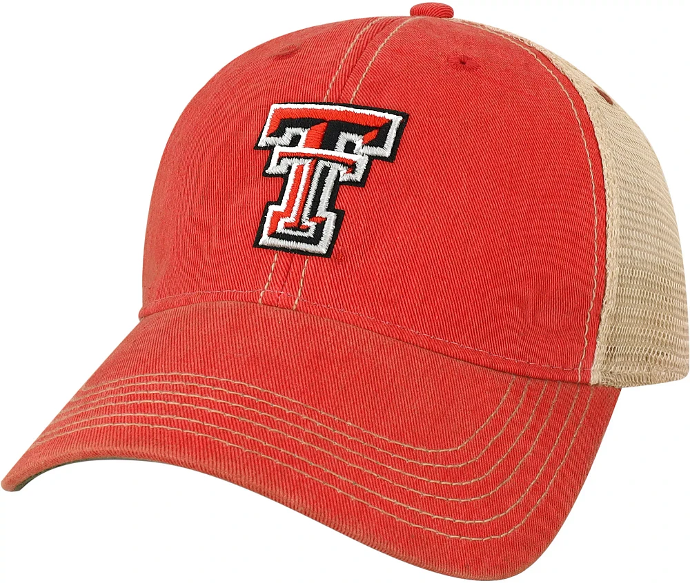 League-Legacy Men's Texas Tech Red Raiders Red Old Favorite Adjustable Trucker Hat