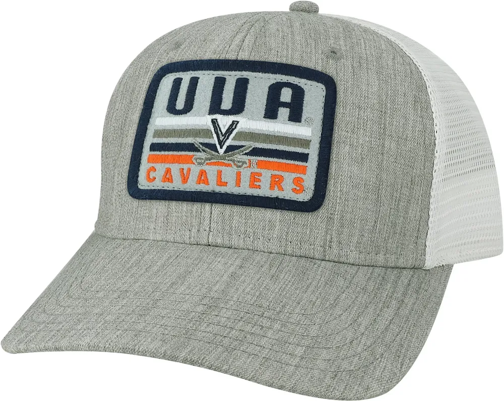 League-Legacy Adult Virginia Cavaliers Grey Mid-Pro Trucker Hat