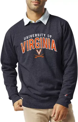 League-Legacy Men's Virginia Cavaliers Blue Heritage Crew Sweatshirt