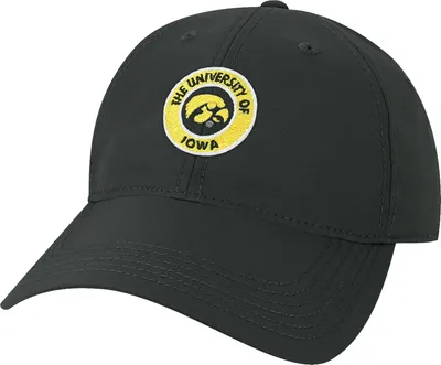 League-Legacy Adult Iowa Hawkeyes Black Cool Fit Adjustable Hat