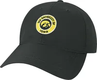 League-Legacy Adult Iowa Hawkeyes Black Cool Fit Adjustable Hat