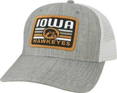 League-Legacy Adult Iowa Hawkeyes Grey Mid-Pro Trucker Hat