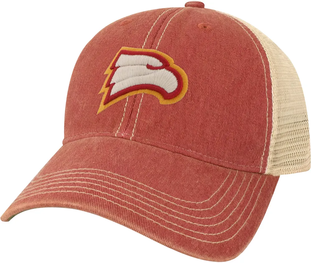 League-Legacy Adult Winthrop  Eagles Garnet Old Favorite Adjustable Trucker Hat