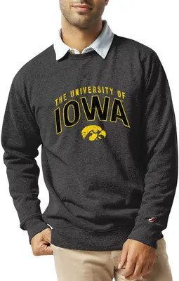 League-Legacy Men's Iowa Hawkeyes Black Heritage Crew Sweatshirt