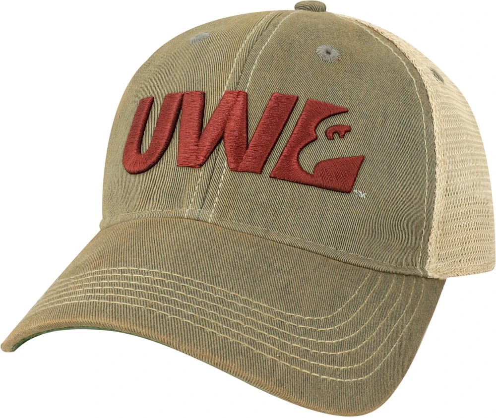 League-Legacy Adult UW-La Crosse Eagles Grey Old Favorite Adjustable Trucker Hat