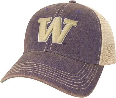 League-Legacy Men's Washington Huskies Purple Old Favorite Adjustable Trucker Hat