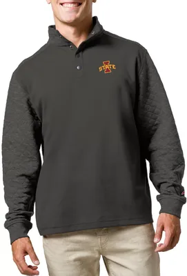 League-Legacy Men's Iowa State Cyclones Grey Snap Up Quilted Jacket