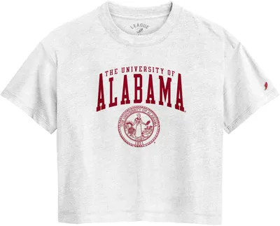 League-Legacy Women's Alabama Crimson Tide White Intramural Midi T-Shirt