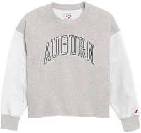 League-Legacy Women's Auburn Tigers Grey Rev Crew Sweatshirt