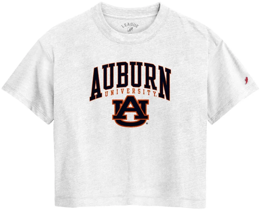 League-Legacy Women's Auburn Tigers White Intramural Midi T-Shirt