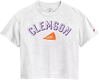 League-Legacy Women's Clemson Tigers White Intramural Midi T-Shirt