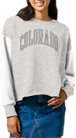 League-Legacy Women's Colorado Buffaloes Grey Rev Crew Sweatshirt