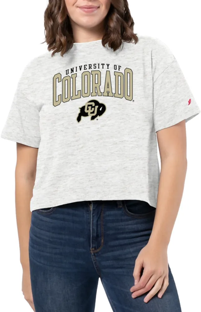 League-Legacy Women's Colorado Buffaloes White Intramural Midi T-Shirt