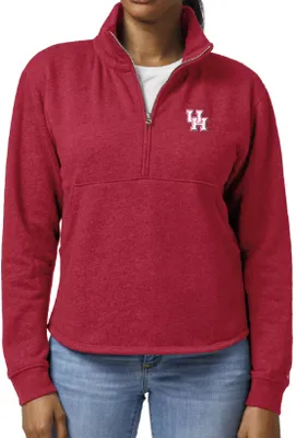 League-Legacy Women's Houston Cougars Red Victory Falls Quarter-Zip