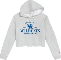 League-Legacy Women's Kentucky Wildcats Grey Cropped Hoodie