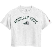 League-Legacy Women's Michigan State Spartans White Intramural Midi T-Shirt