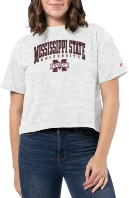 League-Legacy Women's Mississippi State Bulldogs White Intramural Midi T-Shirt